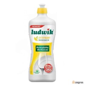 مایع ظرفشویی دستی LUDWIK  با رایحه لیمو حجم ۹۰۰ گرم