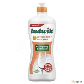 مایع ظرفشویی دستی LUDWIK با رایحه هلو  حجم ۹۰۰ گرم
