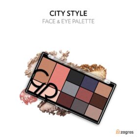 پالت سایه چشم برنزر و هایلایتر گلدن رز Golden Rose مدل City Style شماره 02