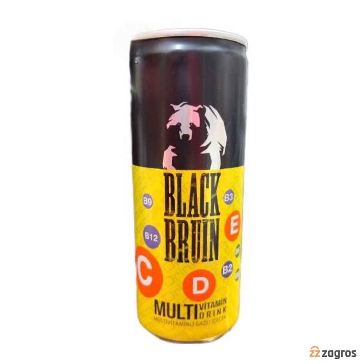نوشیدنی انرژی زا Black Bruin با طعم مولتی ویتامین ۲۵۰ میل